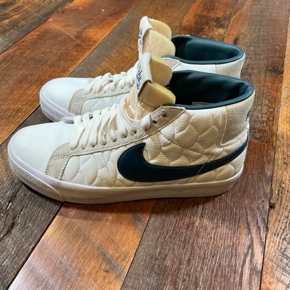 Nike Eric Koston x Zoom Blazer Mid SB White Teal Skate Sneakers Men’s 8.5 - Picture 10 of 13
